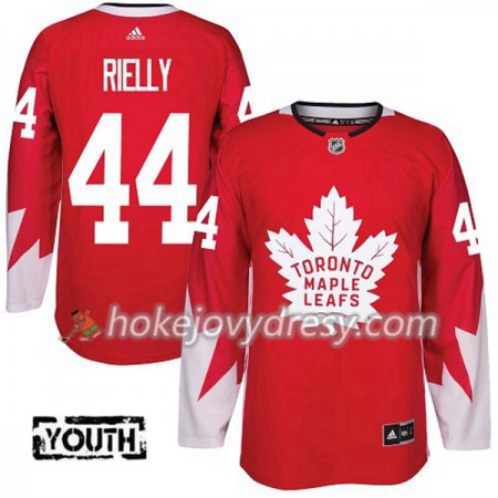 Dětské Hokejový Dres Toronto Maple Leafs Morgan Rielly 44 Červená 2017-2018 Adidas Alternate Authentic